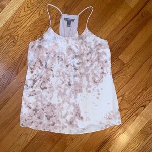 A Pea in the Pod White and Pink Sleeveless Camisole